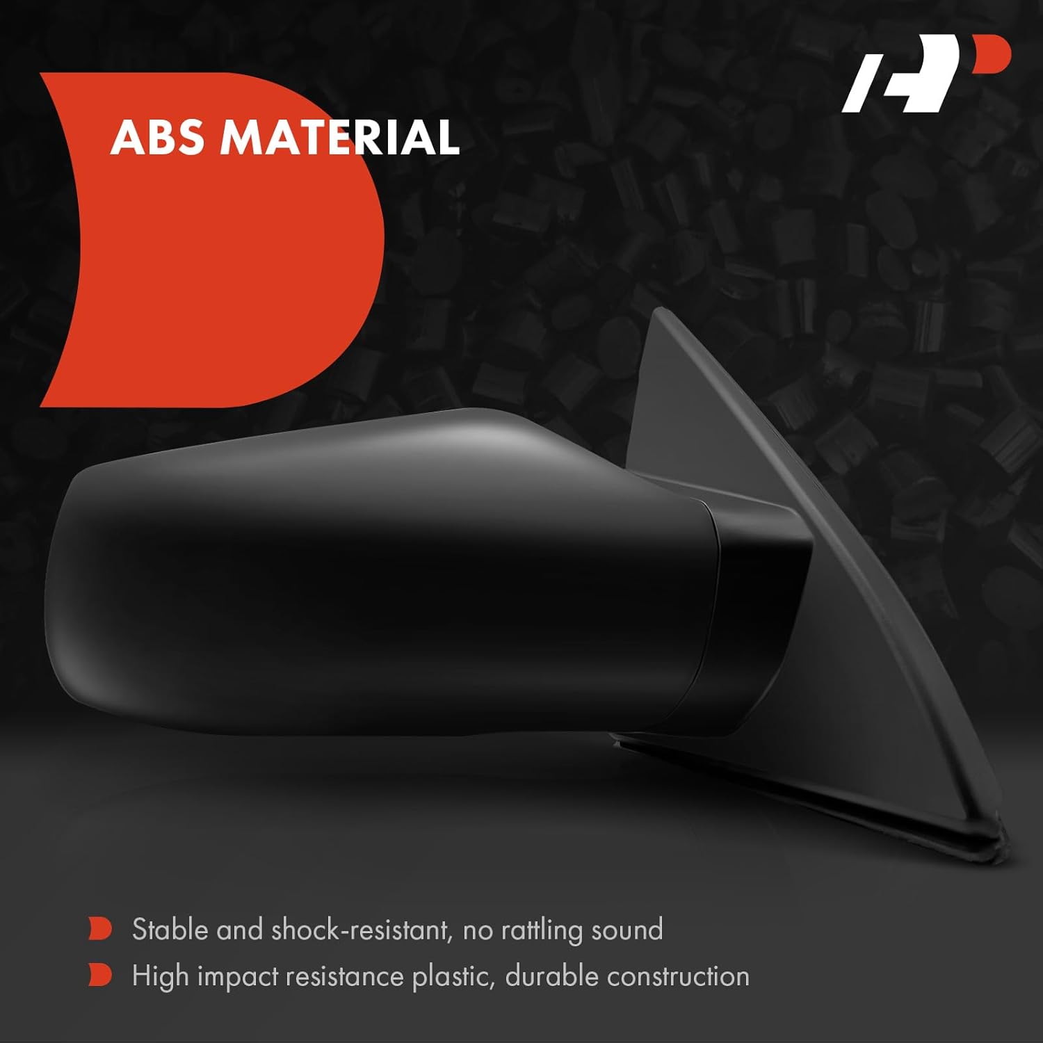 A-Premium Passenger Side Power Door Mirror - Compatible with Nissan Altima 2007-2012 - Non-Heated Non-Folding Black Outside Rear View Mirror - Replace# 96301-JA04A
