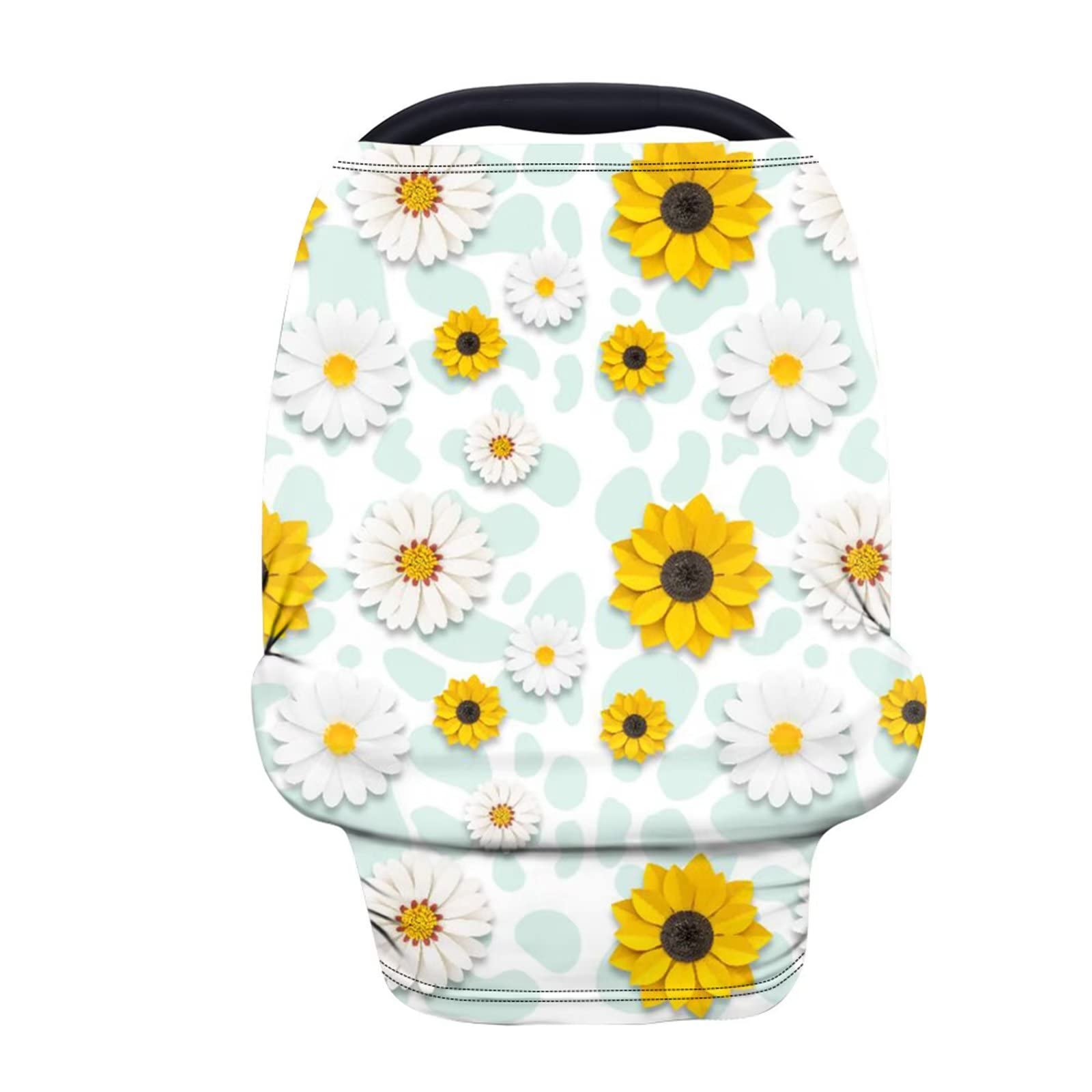 ForchrinseCute Pink Alpaca Llama Nursing Cover Breastfeeding Cover for Infant Carseat Canopy Cover Soft Stroller/High Chai/Shopping Cart Cover