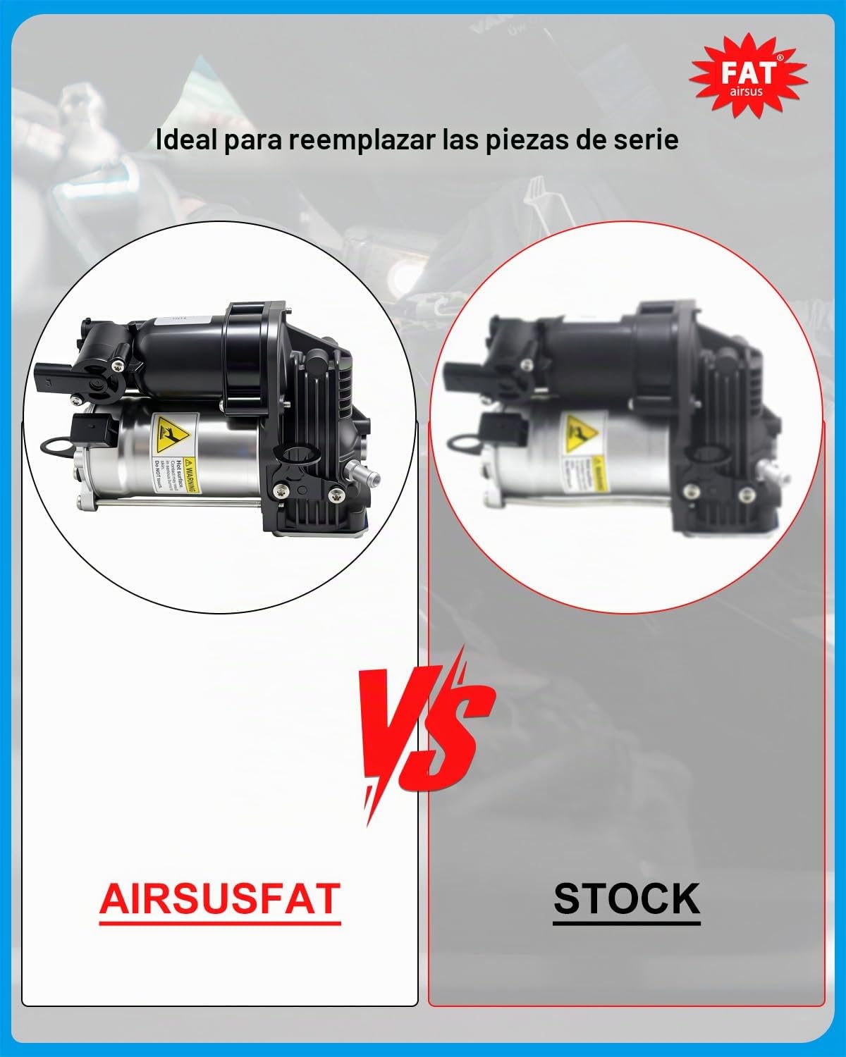 Bomba de compresor de suspensión de aire para Mercedes Benz W164 X164 GL350 GL450 GL550 ML350 ML450 ML500 ML550 ML63AMG 2006-2012 1643201204 A1643200504
