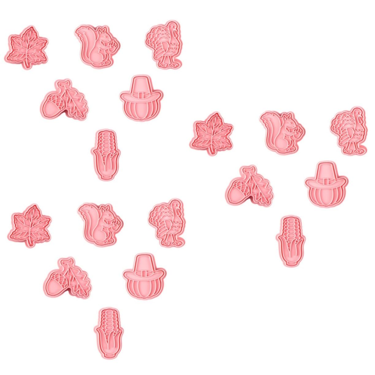 Amosfun 18 Pollici Formine Per Biscotti Del Ringraziamento Per Biscotti Del Ringraziamento Da Forno Del Ringraziamento Stampo Per Muffin Tagliabiscotti Alla Zucca Pp Rosa