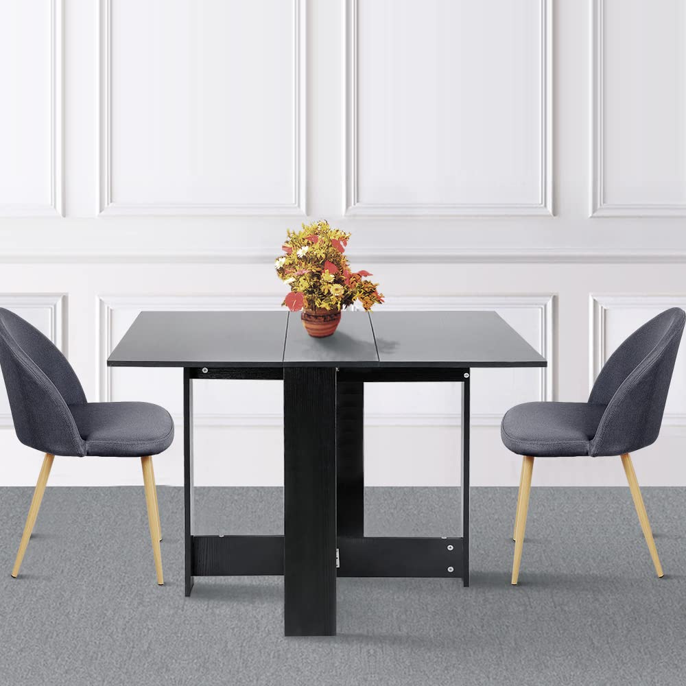 RELOVE Table de Cuisine Pliable,Table d'appoint avec Ailes Pliantes, Table de Cuisine, Finition et Chêne, Table Pliante avec 2 Abattants, en Panneaux de Particules