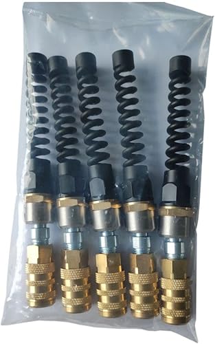 Miniatura 8 de 22-253 14 pulgadas. Enchufe de seguridad industrial Manguera de aire Acoplador giratorio de latón