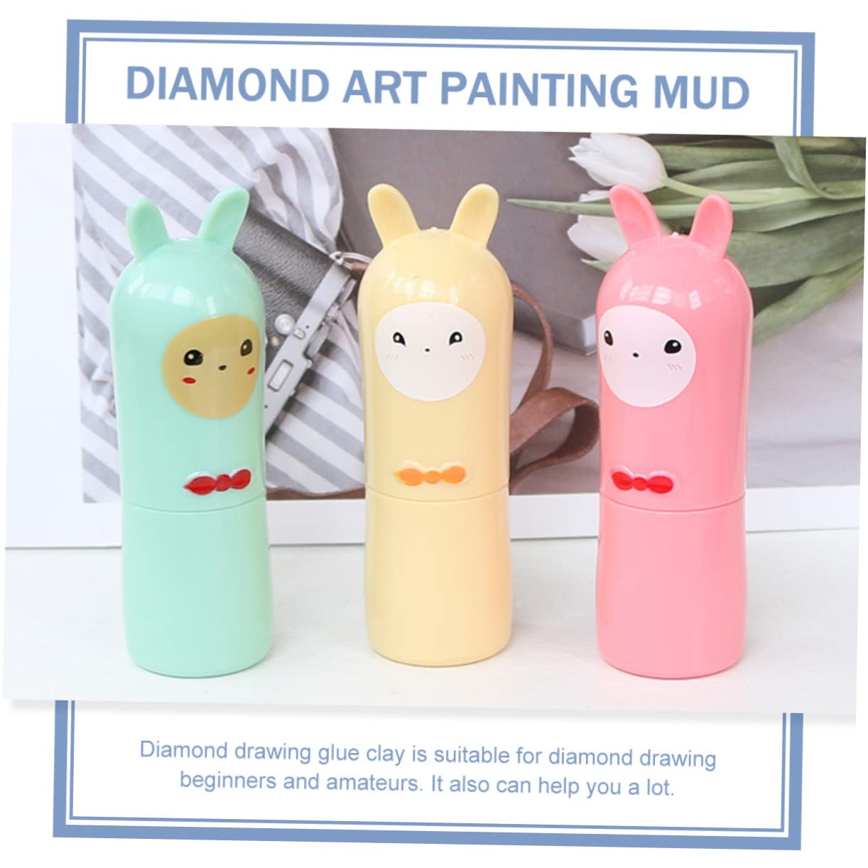 SEWACC Lot De 5 Outils De Broderie en Croix Colle pour Dessin Diamant Application Facile 3 Pièces X 5