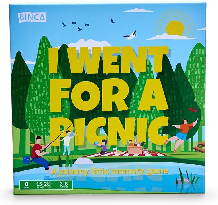 Card Game - I Went for a Picnic, Fun Memory Game for Kids Ages 6 and Up, Cognitive & Concentration Building, Gifts for Boys & Girls, 2-4 Players