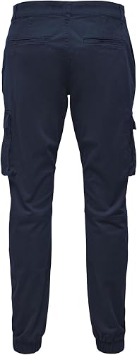 ONLY & SONS Pantaloni Cargo Uomo Onscam Stage Cuff Life 6687 Noos: Verde Lichen, Vestibilità Affusolata, 34W X 32L - 3