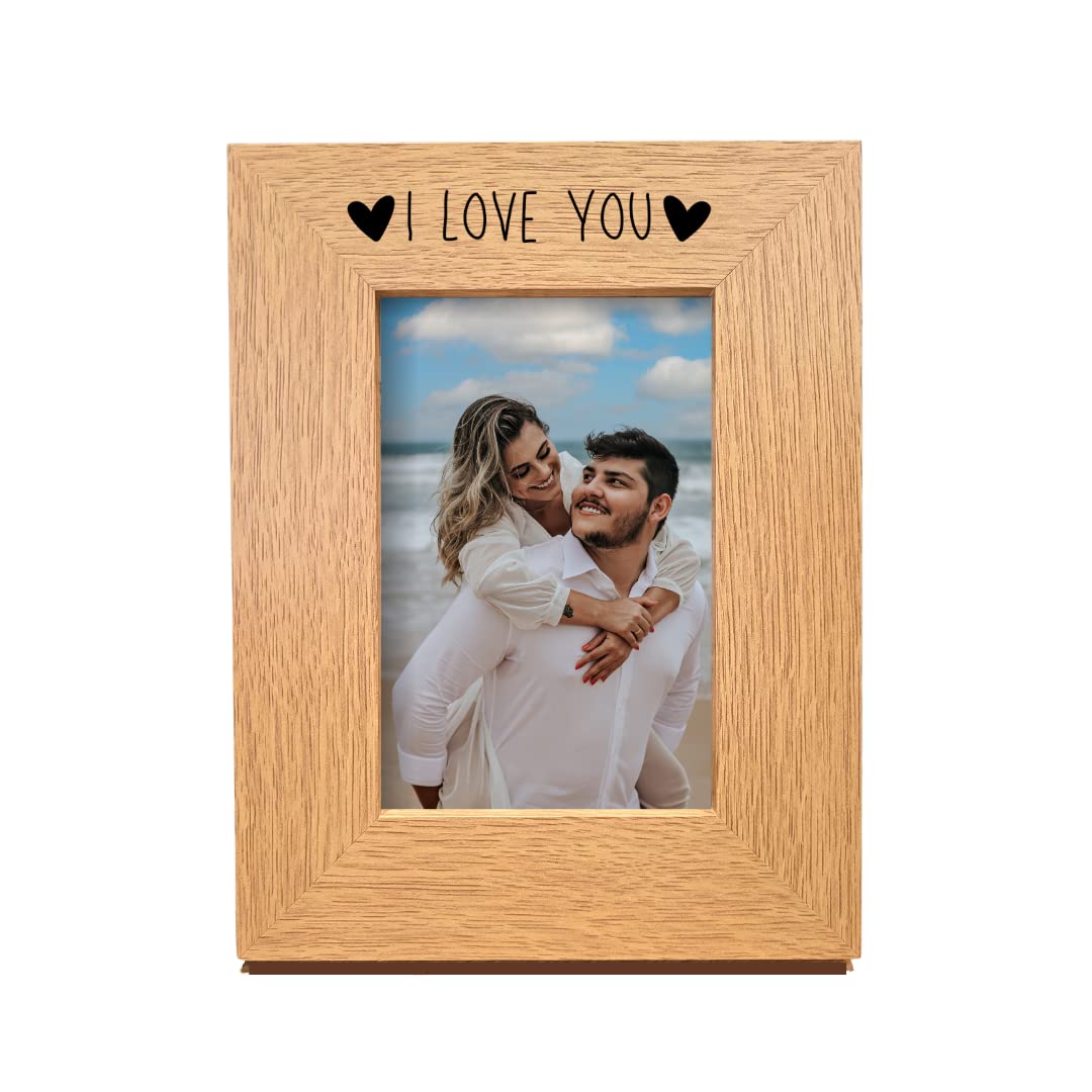 Second Ave Gift Company Portrait Second Ave Oak 6X4 Picture Photo Frame I Love You Gift