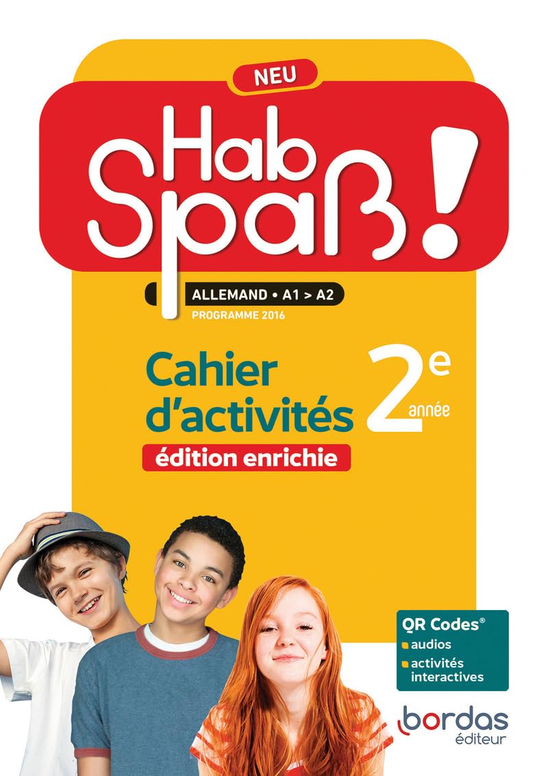 Hab'spaß ! Neu - Allemand 2ème année - 2022 - Cahier - élève: Cahier d'activités
