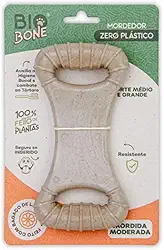Mordedor Natural Biobone Osso Brinquedo Cães Roer Cães Médio Mordida Moderada Bagaço de Laranja sem plático