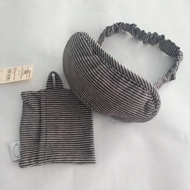 Zhiyuan Cotton Sleep Mask Adjustable Strap Night Eyes Cover Blindfold for Airplane Travel