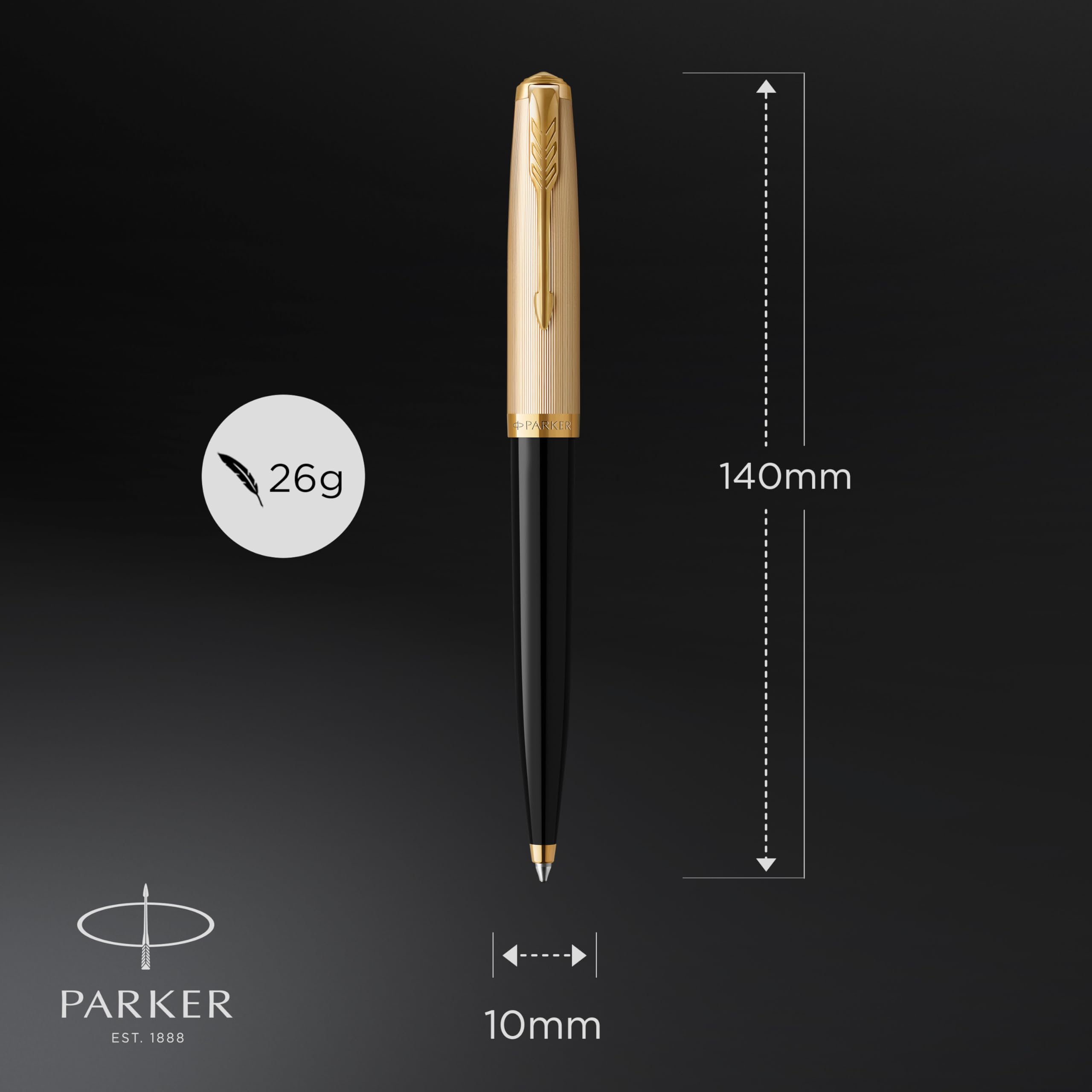 Amazon | PARKER パーカー ボールペン 51 プレミアム ブラックGT 中字