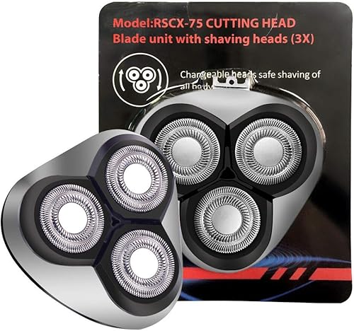 Miniatura 3 de Hatteker Cabezales de repuesto para afeitadora eléctrica para hombres RSCX-7568D, RSCX-958804
