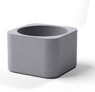 Vaso para ambientes internos, vaso de flor de cimento, vaso de flores, vaso de concreto para suculentas para plantas, suculentas, flores, janela, presente de decoração de casa ou escritório