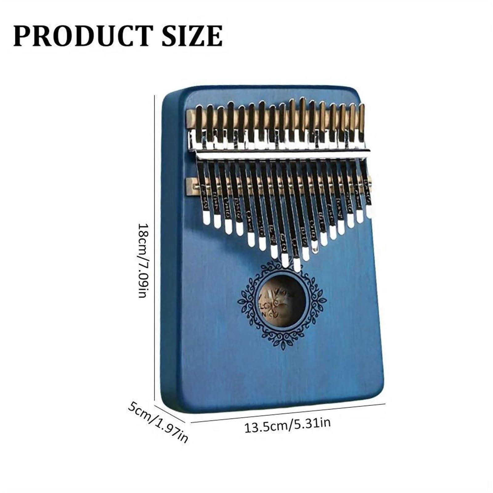 Kalimba Principiantes Piano De Pulgar Kalimba Portátil De 17 Teclas Hecho De Madera Maciza