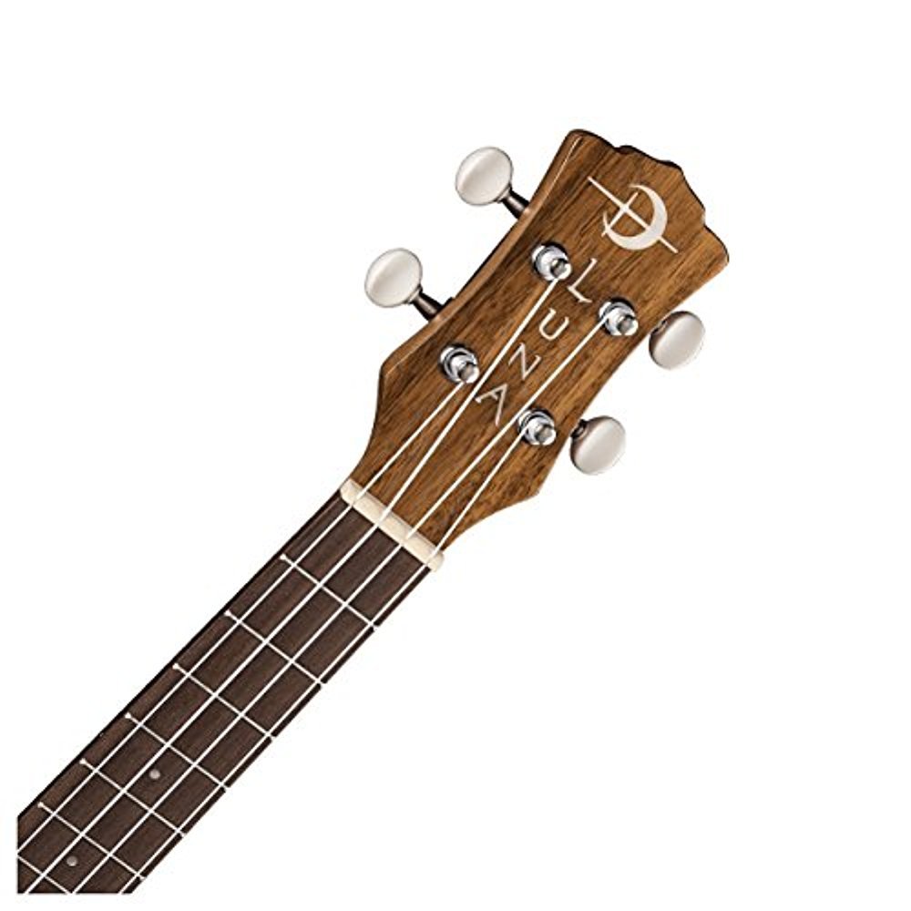 Luna Uke Flamed Acacia Tenor Ukulele with Gigbag, 18 Frets, 'C' Shape Neck, Walnut Fretboard, Satin Natural - Image 6