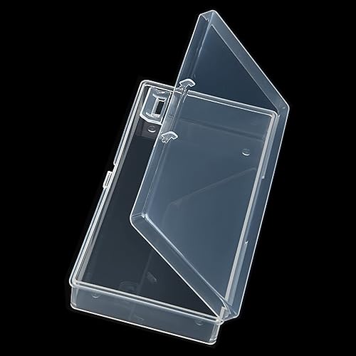 Miniatura 3 de Paquete de 12 recipientes rectangulares de plástico transparente con tapa con bisagras para cuentas y otros artículos pequeños de manualidades (5.7