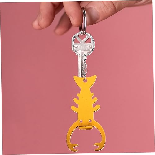 Miniatura 5 de DOITOOL Abridor de botellas con forma de cangrejo de río divertido de aleación de aluminio, regalo para familiares y amigos