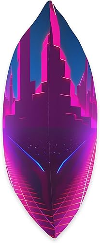 Miniatura 2 de PP Accessories Retrowave Street 80s Vaporwave Synthwave Throw Pillow, 16x16, Multicolor