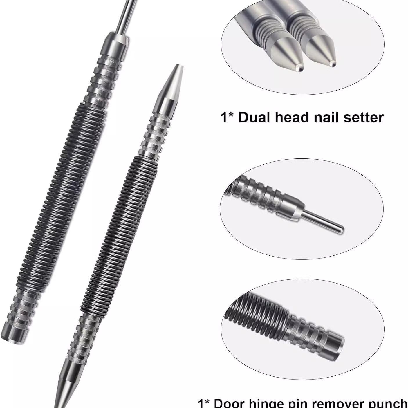 Bass Fishing Spoon Lures Dual Head Nail Setter & Hinge Pin Punch Set ...