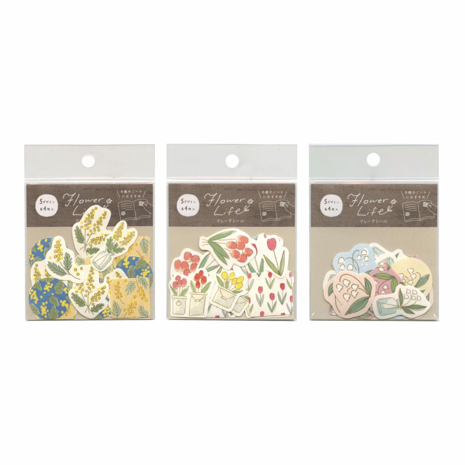 Amazon | 限定 Flower Life フレークシール 【ミモザ】かわいい