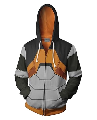 Baycon Unisex Game Brown Hoodie Sweatshirt Cosplay Costume Pullover Top