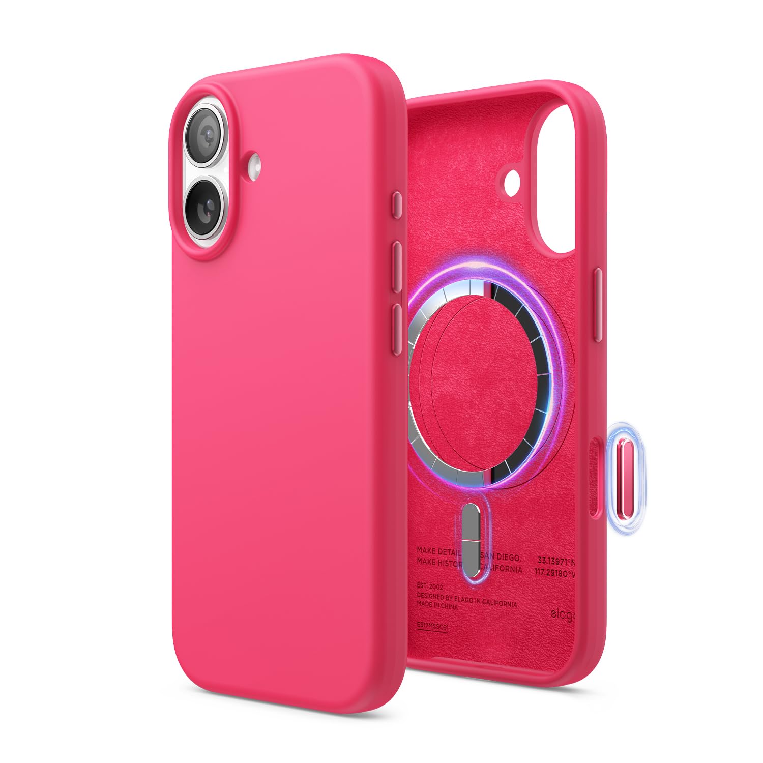iPhone17 マグネット搭載シリコンケース オレンジ elago 保護フィル Amazon.co.jp: 【elago】 iPhone 17 Pro 対応 ケース MagSafe 対応