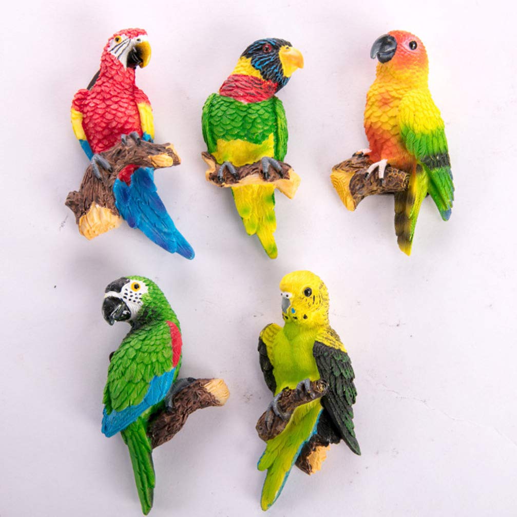 3D-Kühlschrankmagnet, Motiv: Papageien, Tiere, Kunstharz, Souvenir, Touristengeschenk, Chinesischer Magnet, Handgefertigt, Heim- Und Küchendekoration, Brief, Kühlschrank-Magnetaufkleber (Papagei