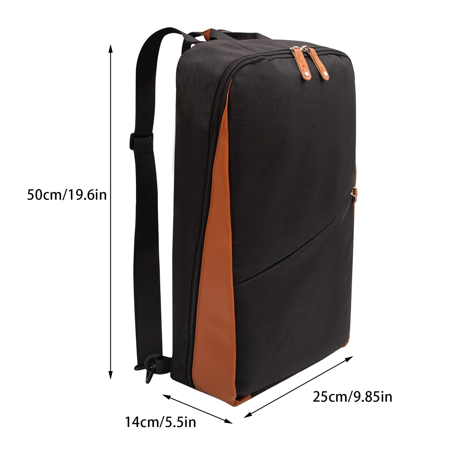 Bolsa para cuchillos de chef de 50 cm, bolsa profesional para cuchillos de chef con 21 compartimentos, hecha de tela Oxford impermeable, ligera, portátil y segura