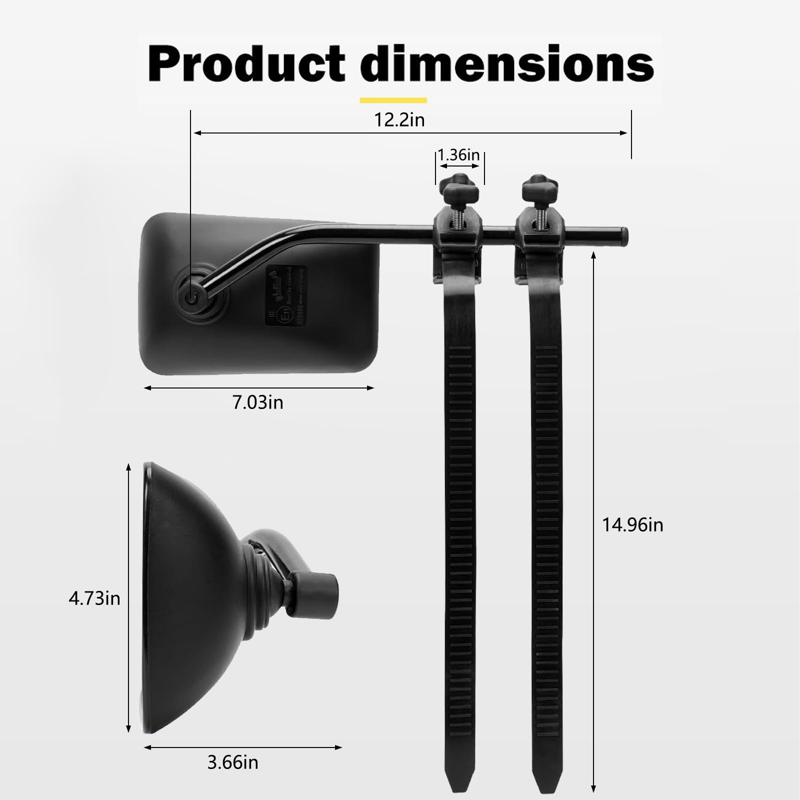 Specchietti Di Traino Per Rimorchio - 1 Paio Regolabile, Universali Per SUV E Camper - Foto 4