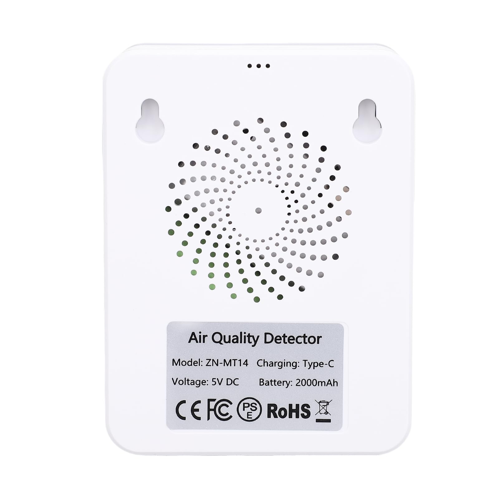 Cocoarm Misuratore di qualità dell'aria per Interni con Schermo TFT da 2,8 Pollici Sensore di qualità dell'aria Portatile 12 in 1 CO2 PM2.5 TVOC Monitor CO con umidità della Temperatura per Casa,