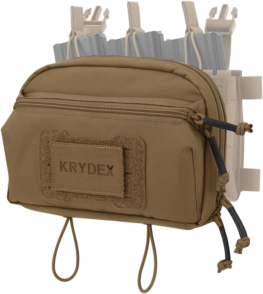 KRYDEX Tactical Admin Pouch with Molle GP Pouch Modular Pouch Utility Fanny Pack for Vest and Chest Rig