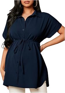Ruffle Wrap Belted Nursing Top