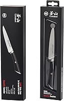 Vista 7 de Cangshan ELBERT Serie Alemán Acero Forjado 5" Cuchillo utilitario dentado (negro)