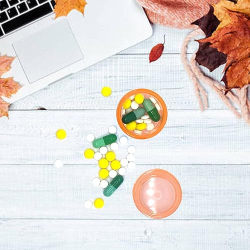 Miniatura 9 de Planificador semanal de píldoras de viaje, organizador de píldoras mensual, caja de píldoras del mes diario, compartimentos separados AMPM, los