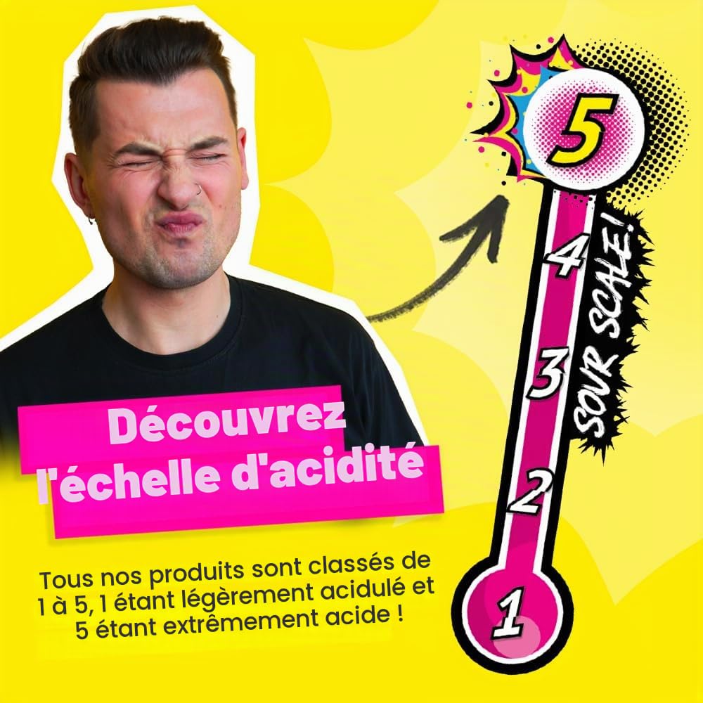 Brain Blasterz Boîte à friandises Super Sour Sweet – Hard Candy, Brain Breakerz, Candy Spray, Sour Powder Dipper et plus encore | Fraise, pastèque, baies et plus encore