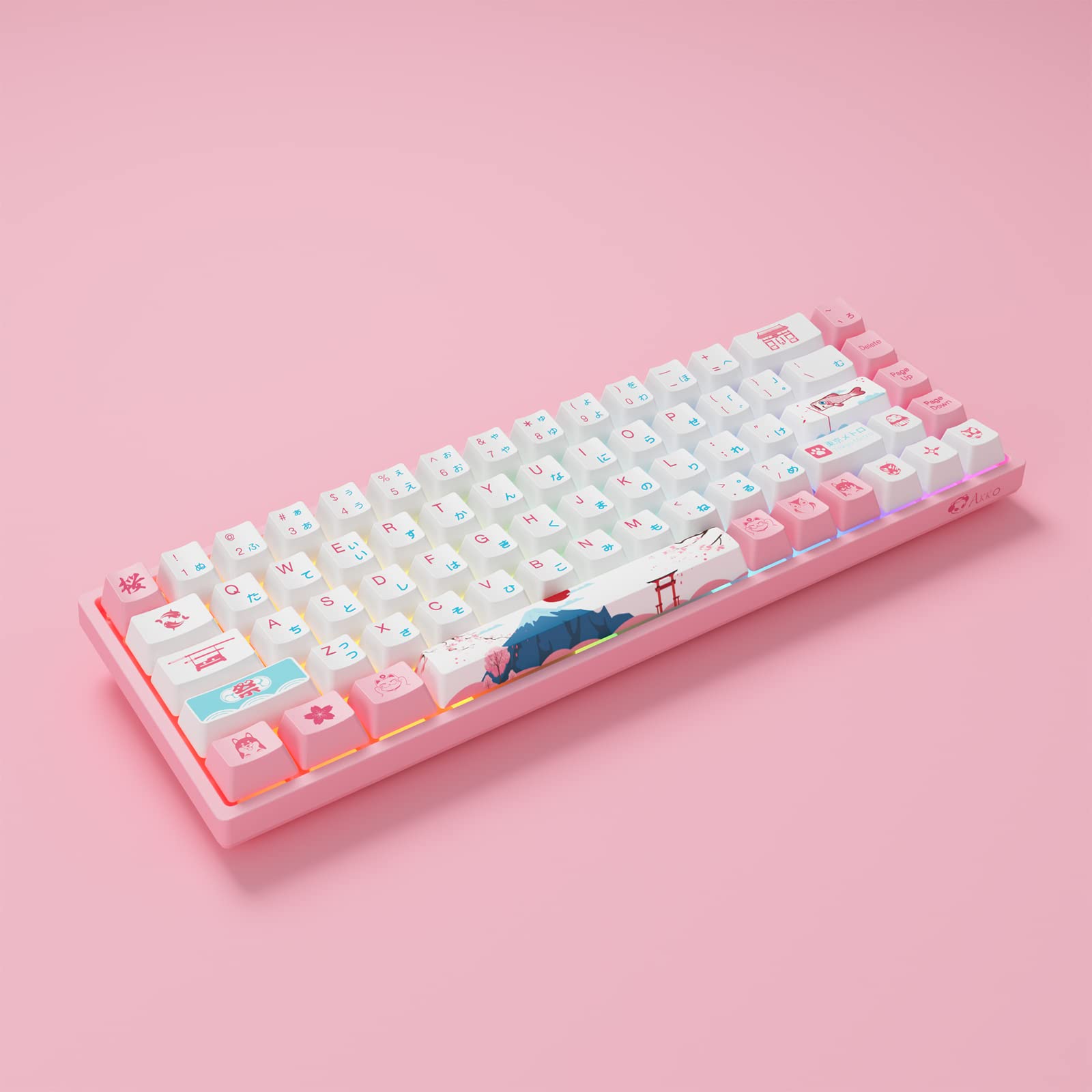 激レア　akko メカニカルキーボード ワールドツーア東京 Amazon.com: Akko World Tour Tokyo R2 65% 68-Key RGB Hot-swappable