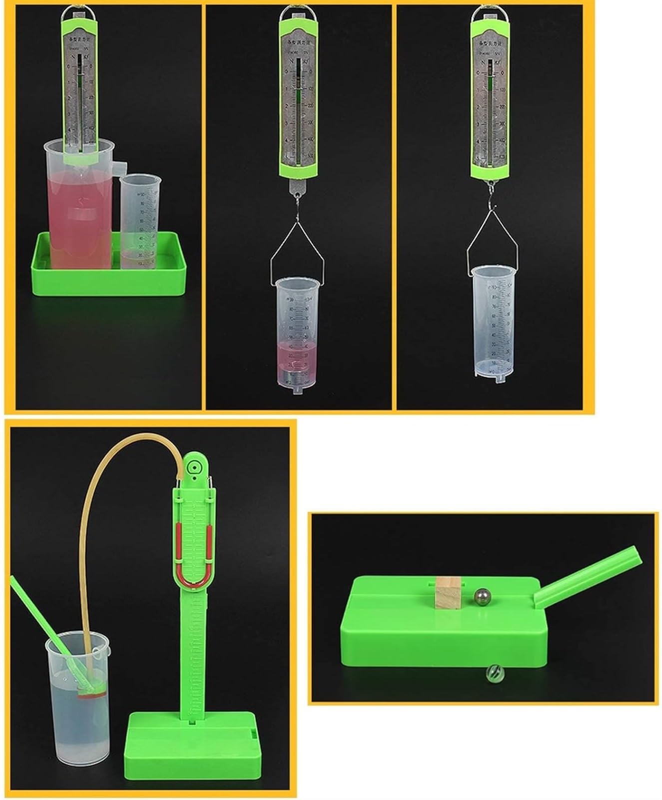 Kit Completo per Esperimenti di Fisica: Equilibrio delle Forze, Attrito, Pressione, Elettromagnetismo. Set Completo per Laboratori Scientifici.