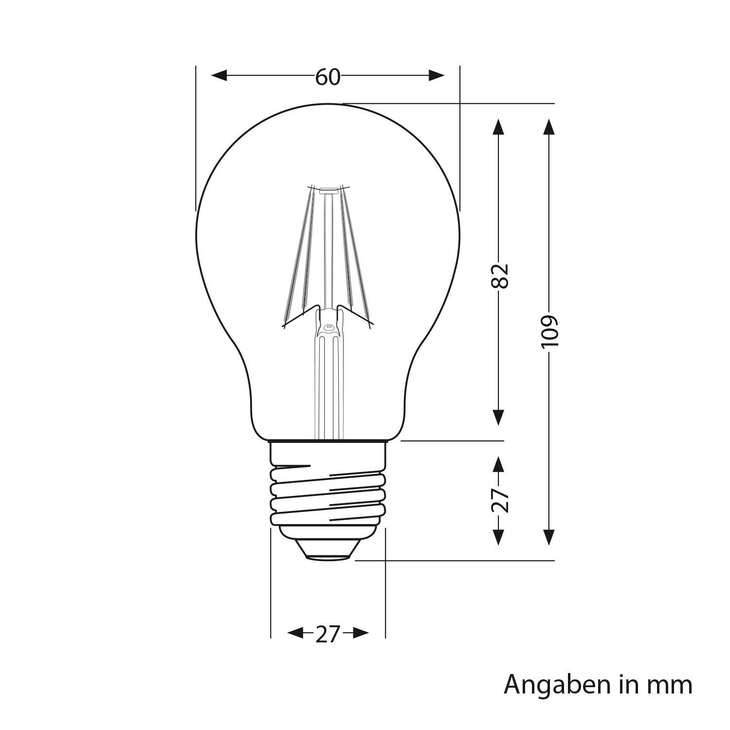 ledscom.de 12x lampadine LED E27, A60, bianco extra caldo (2400 K), 7 W, 778lm, dimmer a 3 livelli, color oro