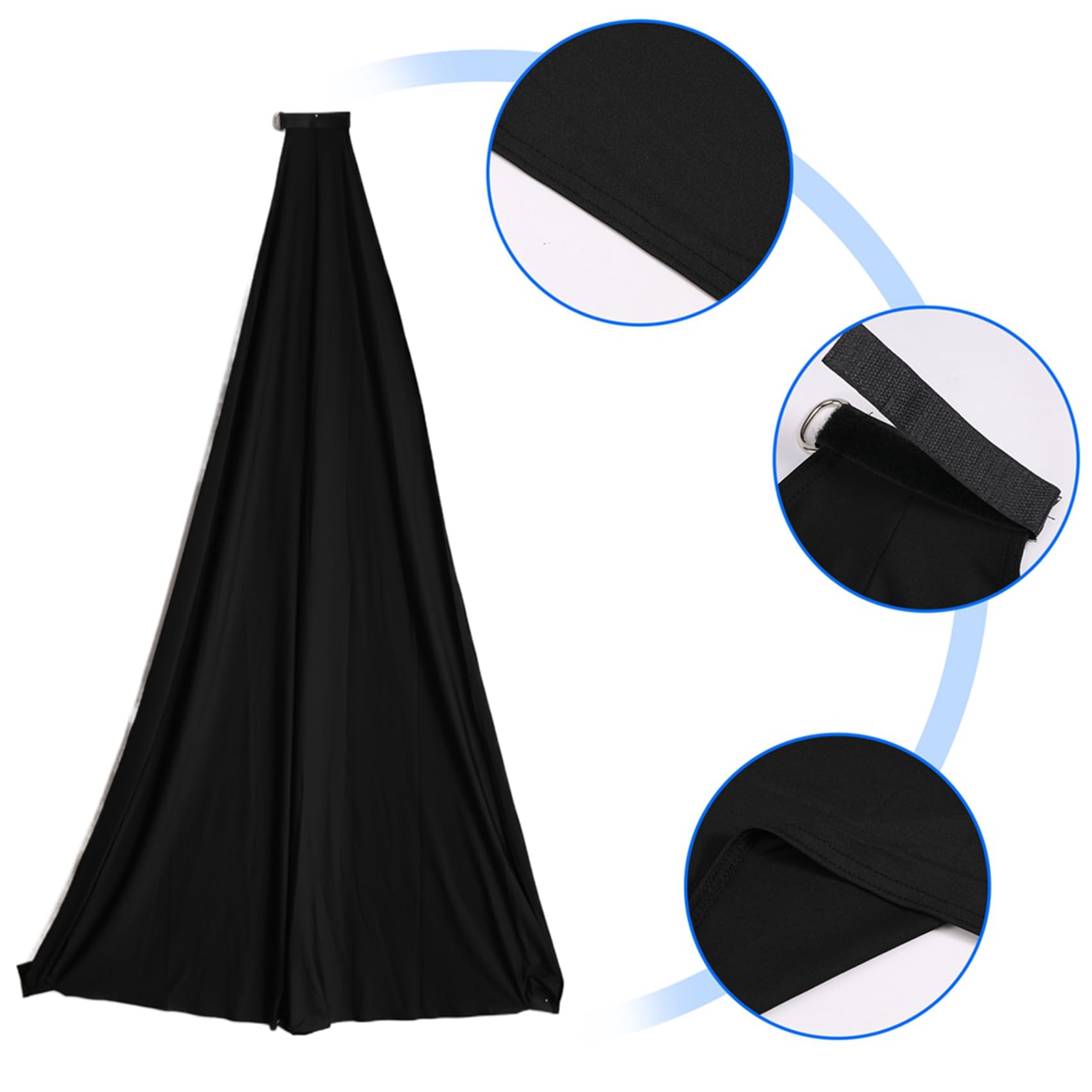 2 supporti per altoparlante, supporto per altoparlante, supporto per scatole, treppiede per DJ, discoteca, sala prova, treppiede per altoparlanti, cover elasticizzata (senza supporto)
