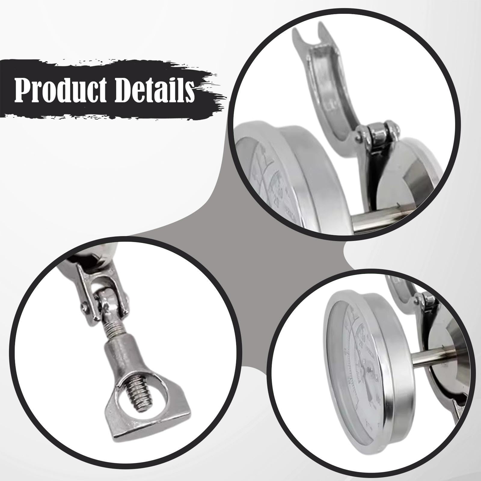 Gralara Kit de para Fermentador de Hervidor de Cerveza Profesional Compacto con Abrazadera de 1,5 Pulgadas