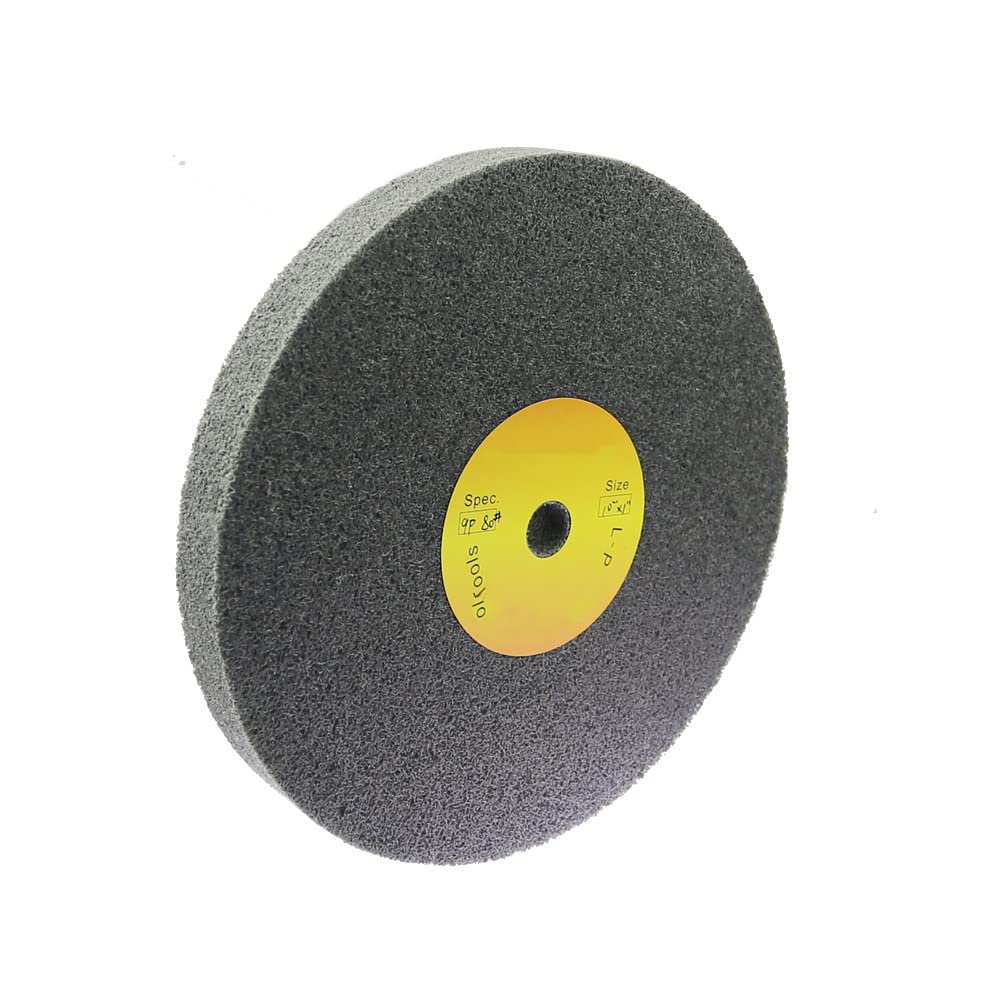 10"*1" / 2" 5P/7P/9P Siliziumkarbid-Vlies-Einheitsscheibe P180 P320 P600 Nylon-Schleifscheibe,7P Mittel P320,250x50mm