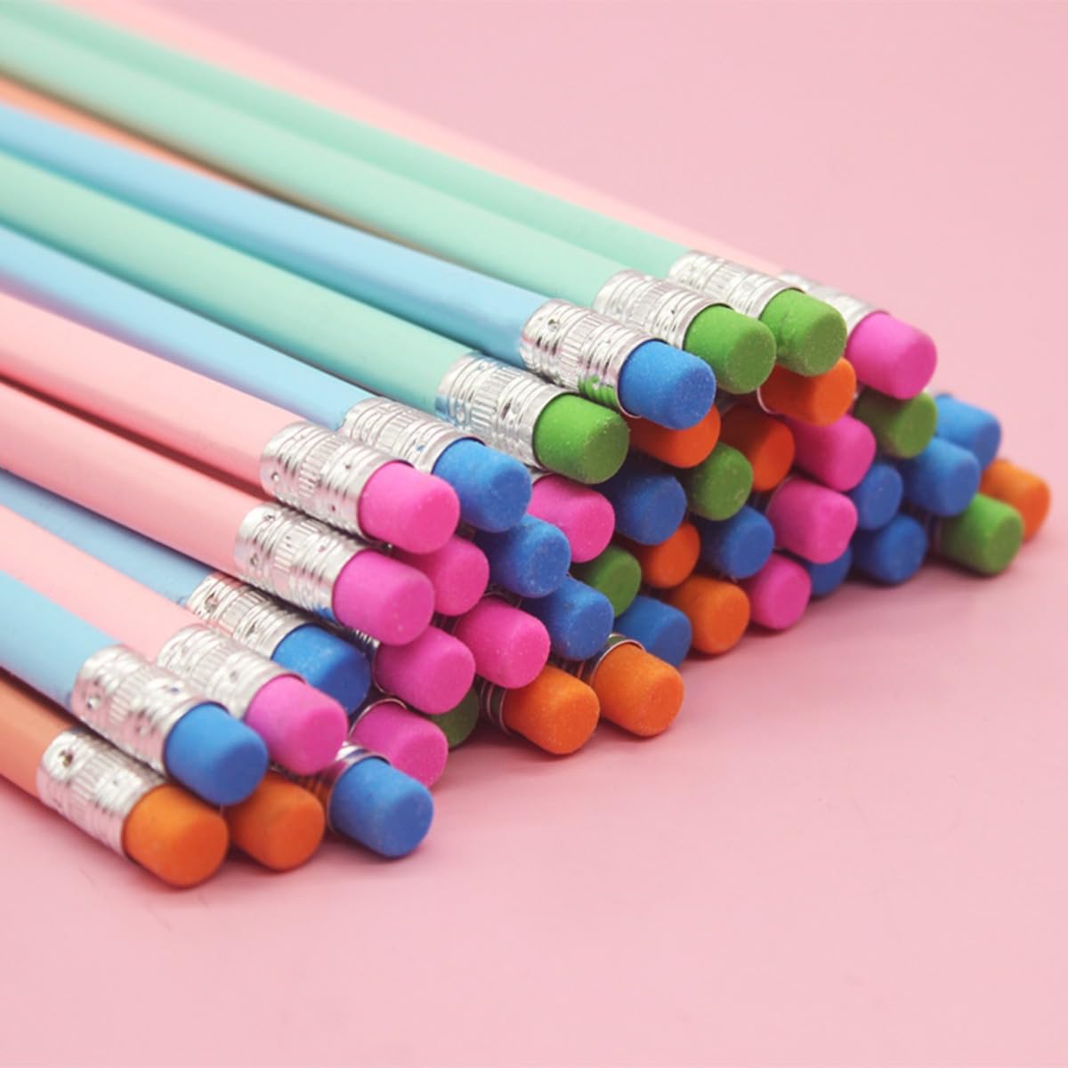 Matite In Legno Personalizzabili Con Gomma, Confezione Da 50 Pezzi Per Regali Di Nozze, Baby Shower, Feste