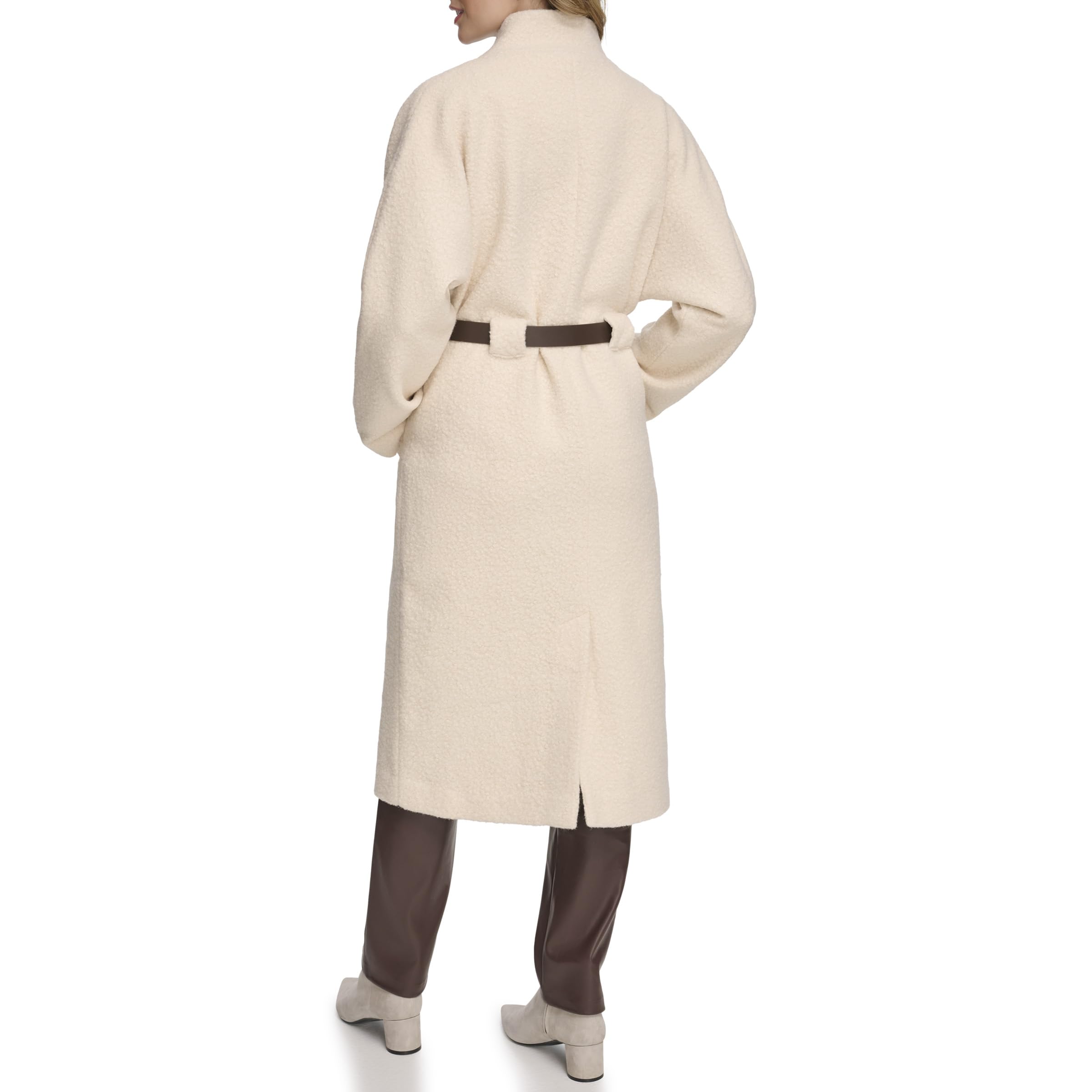 Calvin Klein Damen Langer Mantel mit Gürtel