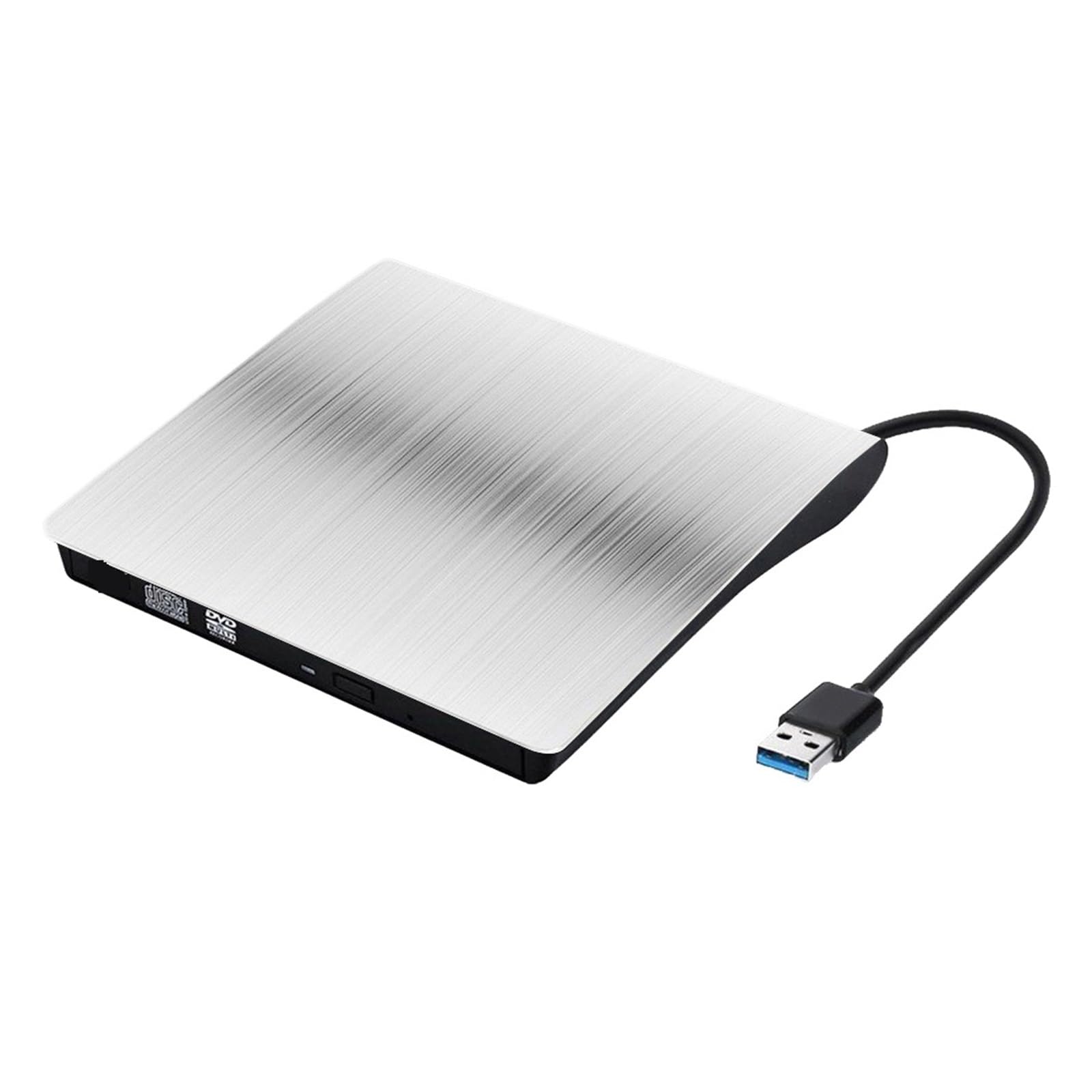 Lettore Dvd Lettore Dvd Esterno Registratore di Trasferimento Dati Ad Alta velocità Lettore di Masterizzazione di unità di Scrittura Sottile USB 3.0 for PC Laptop Desktop iMac(Silver)