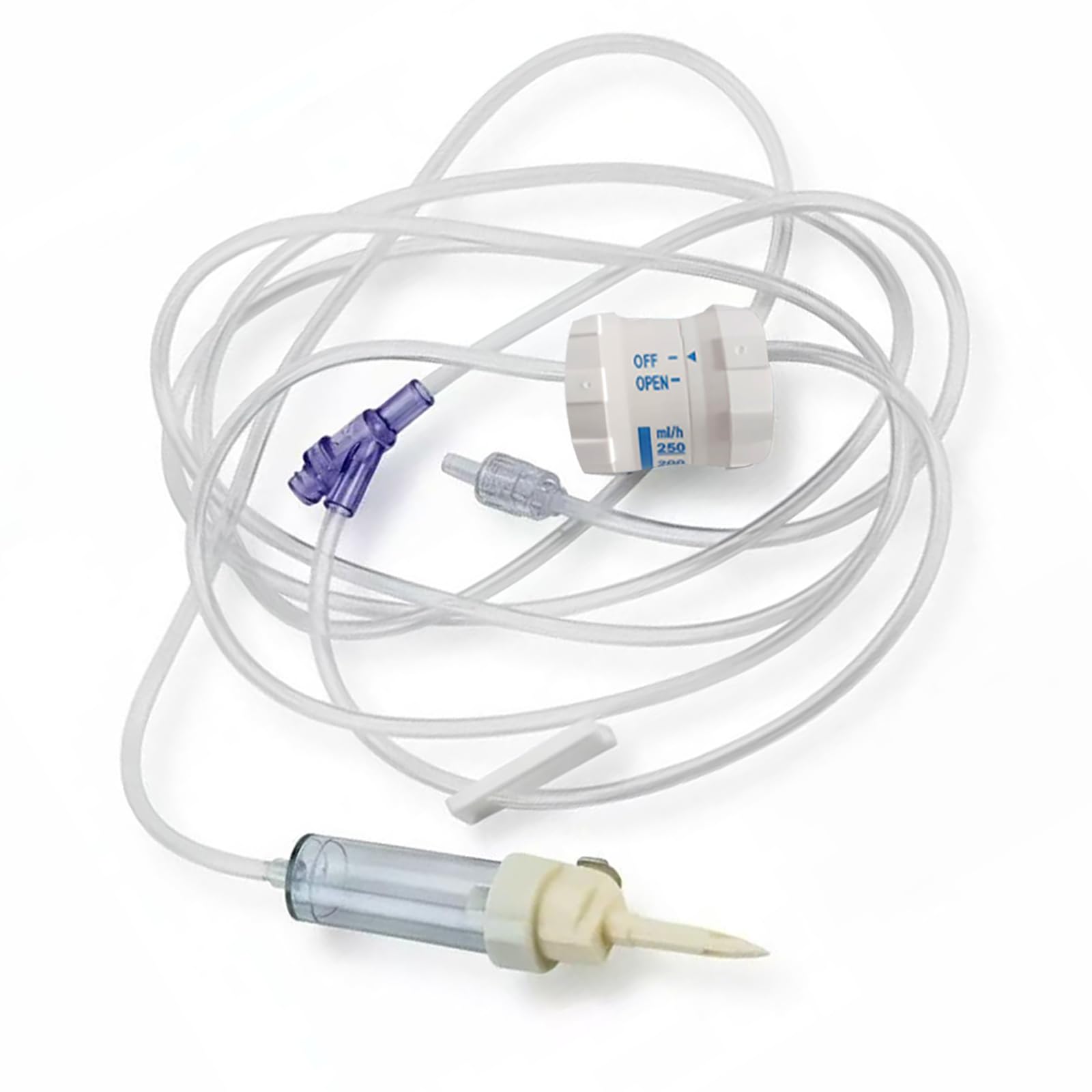 Photo 1 of (8PCS/Box) IV Extension Set, IV Tubing,Precision Regulator, Sterile Individually Packaged, for Laboratories and Veterinary Use(8PCS/Box)