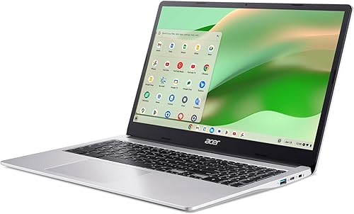 Miniatura 10 de Acer Chromebook 315 Laptop Intel Celeron N4500, pantalla IPS Full HD de 15.6 pulgadas, gráficos Intel UHD, 4 GB LPDDR4X, 64 GB eMMC, Intel Wi-Fi 6,