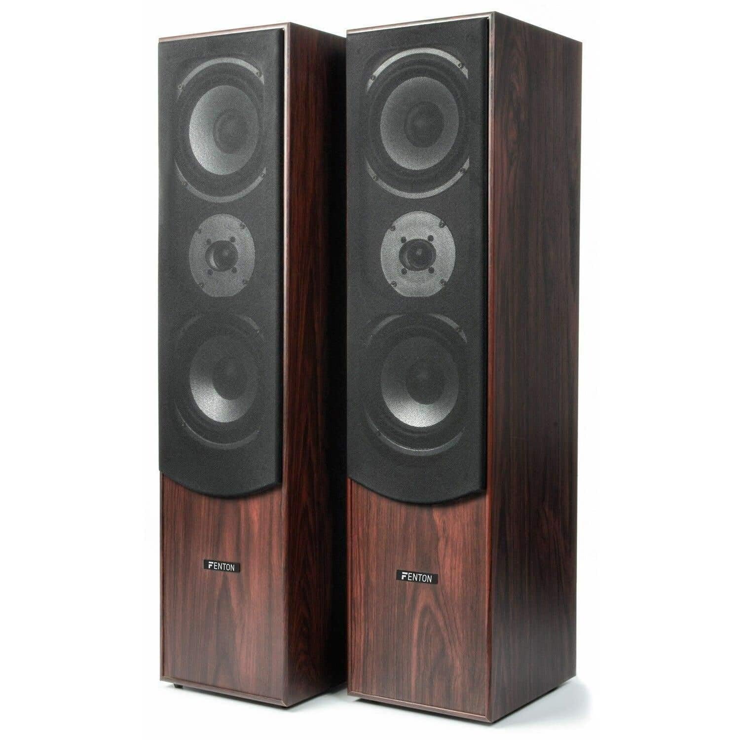 Fenton HF5W Home Cinema 5.0 - Noce 335 Watt, Confezione da 5 altoparlanti Home Cinema, ideale per film e musica