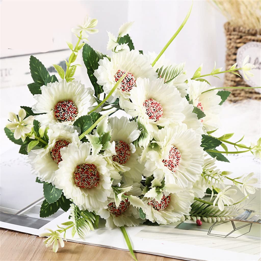 XDLEDMKIZ Artificial Silk Bouquet Decoration Artificial Peony Wedding Banquet Garden Party Home Decoration Artificial Flowers Interesting