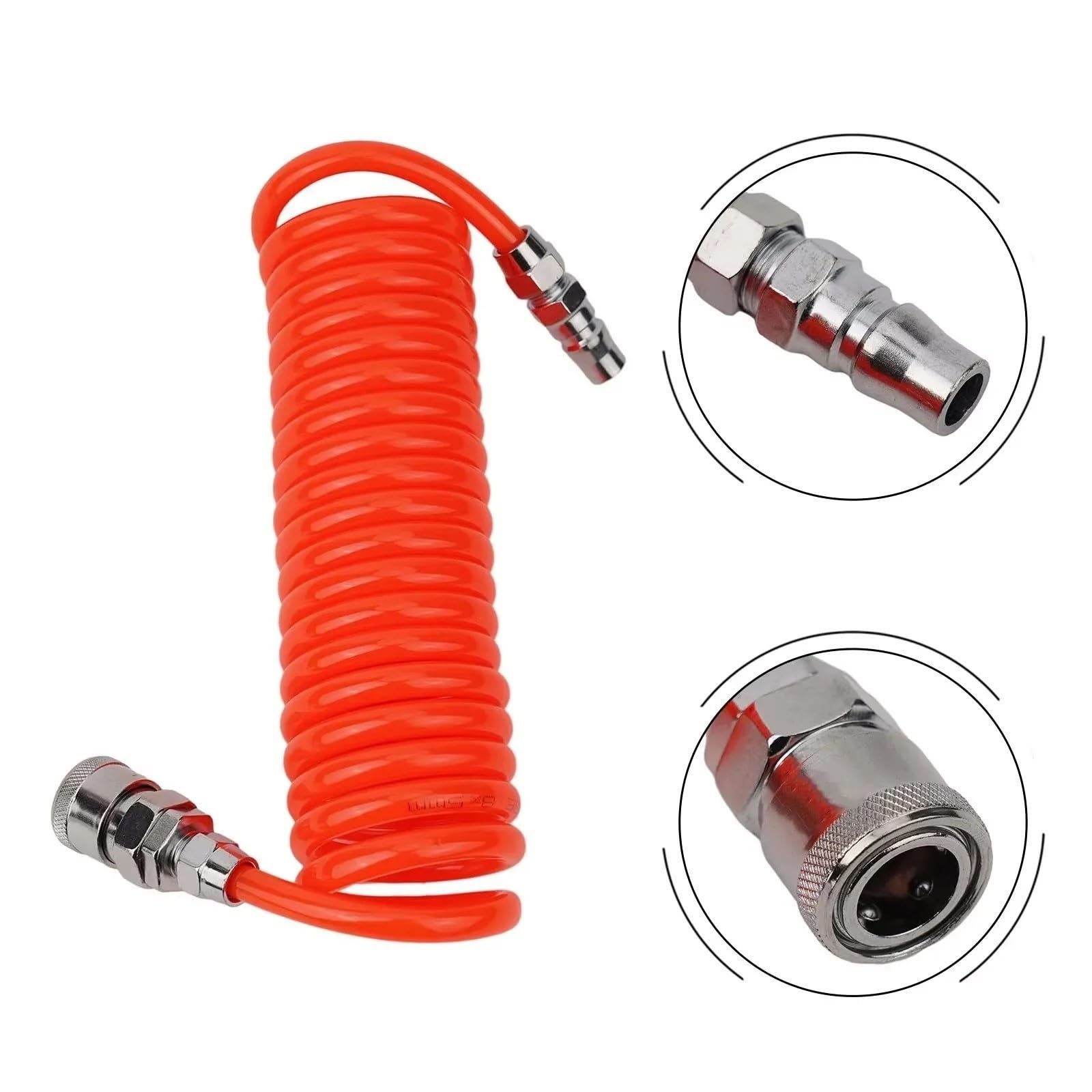 1pc Pneumatic Tools Hose Spiral Pipe Air Compressor Hose Air Compressors Outer Diameter(12M)