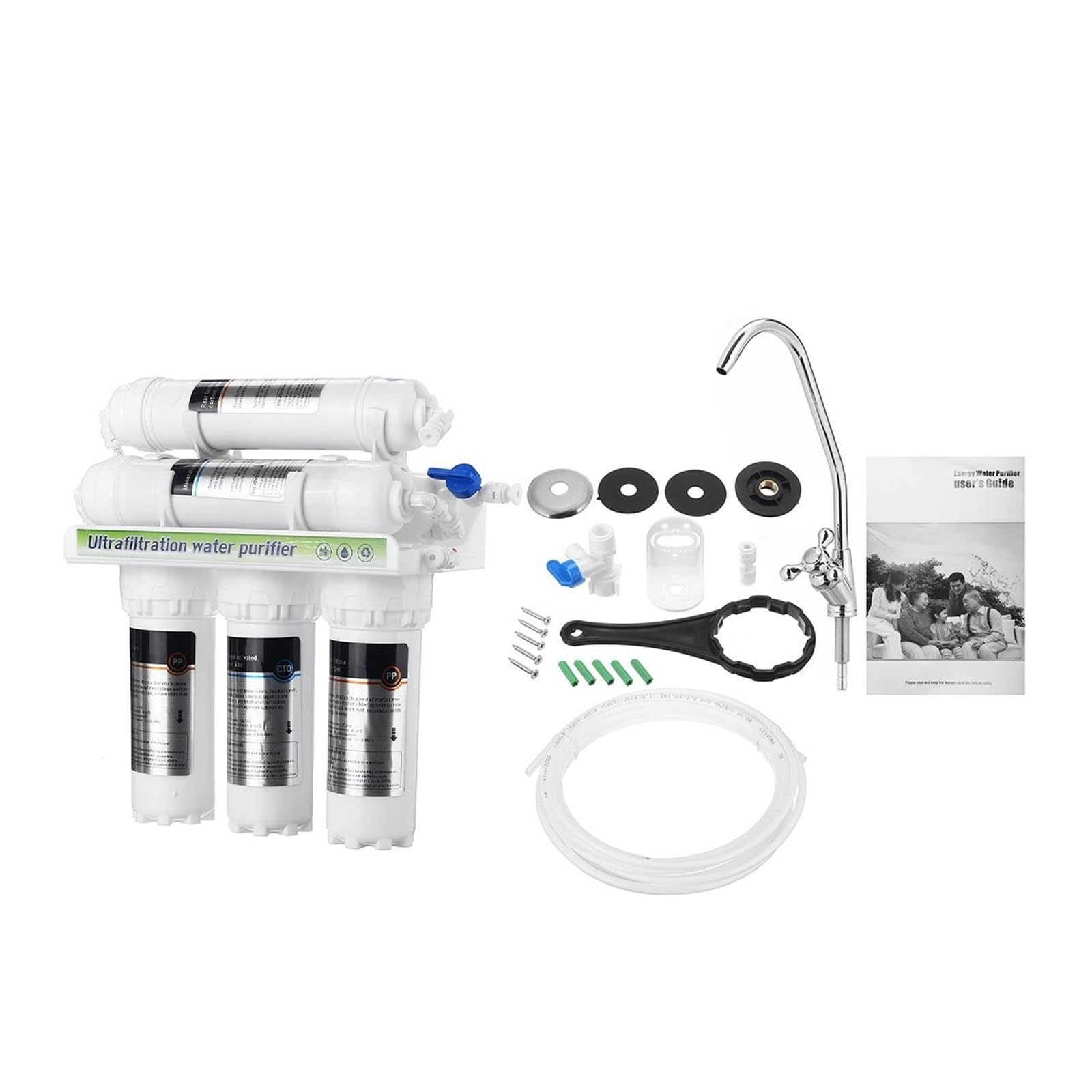 Ósmosis Inversa Doméstica, De filtración de Agua por ultrafiltración de 6 etapas, purificador de Grifo de Cocina for el hogar, filtración de Agua Potable, ultrafiltración doméstica