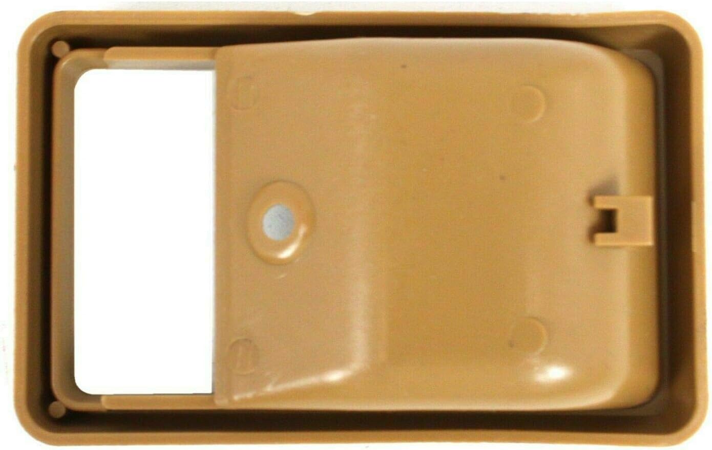 Door Handle Trim Bezels Beige Front Driver & Passenger Side Interior for 1984-1989 Toyota Pickup & 4Runner / 1984-1987 Corolla Direct Replacement